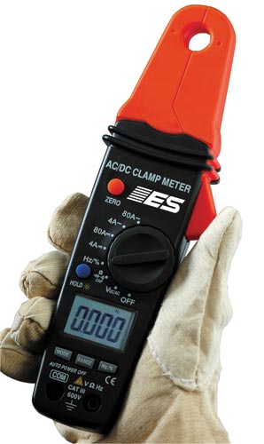 can you use this meter esi -697 on lab scope for reading current (DC AMPS) with bnc connector?