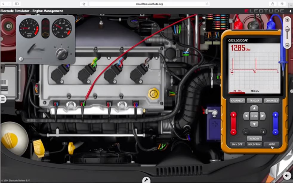 Electude Practice your diagnostic skills in a virtual environment with the Electude Engine Management Simulator