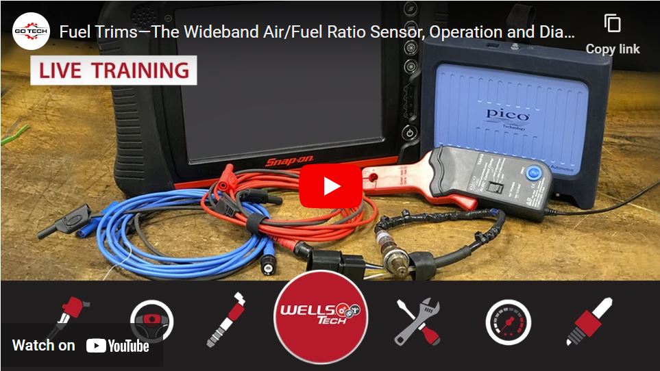 Fuel Trims - Wideband Air/Fuel Ratio Sensors, Operation and Diagnostics, a Wells Tech webinar