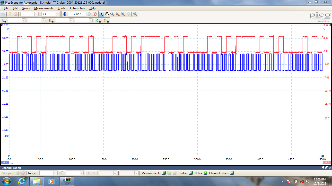 2004 Chrysler PT Cruiser with PicoScope by John Rogers