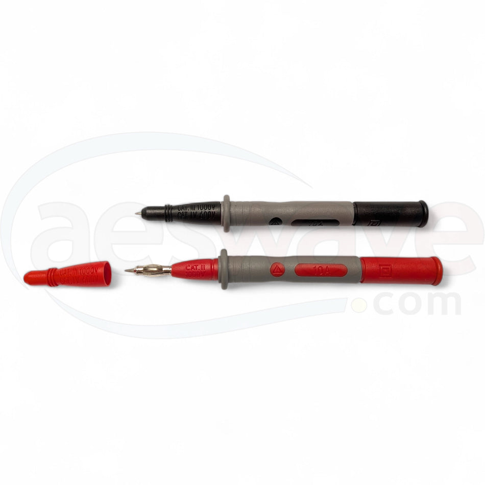 4″ CAT III Pin Tip Probe Set (Red & Black)