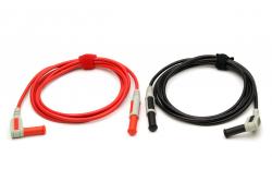 AES 5ft Multimeter leads - Right Angle to Straight
