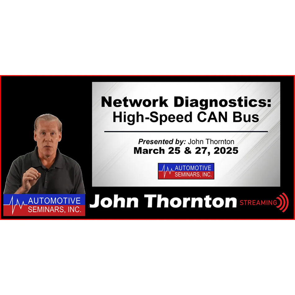 Network Diagnostics: CAN Bus Continued by John Thornton
