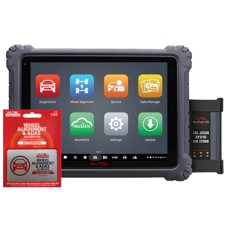 Autel MaxiSys Ultra with ADAS Calibration and Wheel Alignment Software