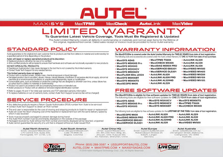 Autel ms905 Total Care Program Subscription for 1-yr