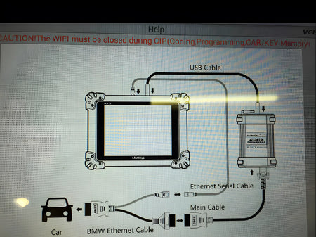 BMW Ethernet and DoIP Cable for Autel MaxiSys