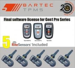 Bartec Pro - Final Software Update License for Tech500, 400pro, and 300pro with 5 RITE-SENSORS®