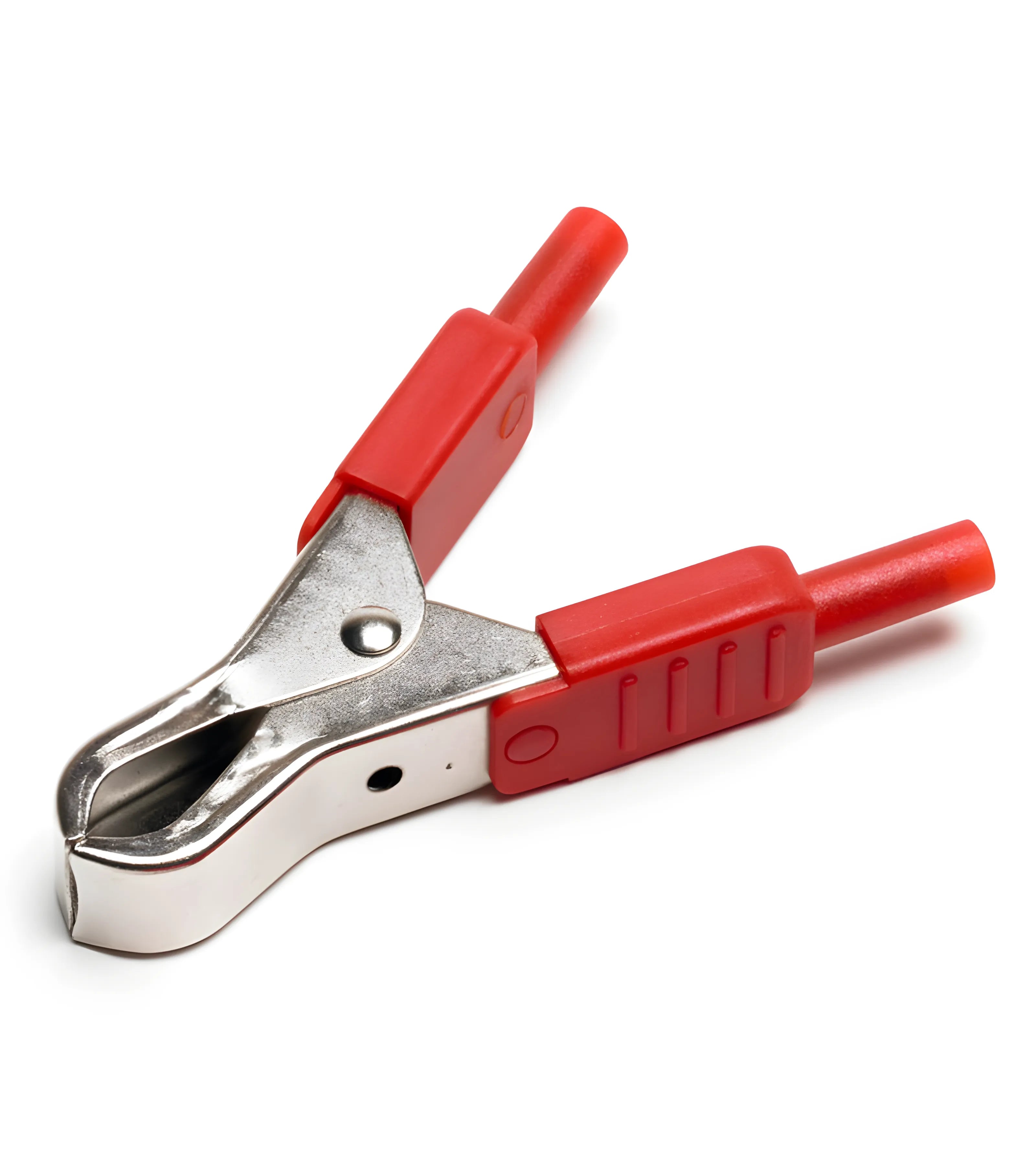 Battery Clip 4mm socket (red)