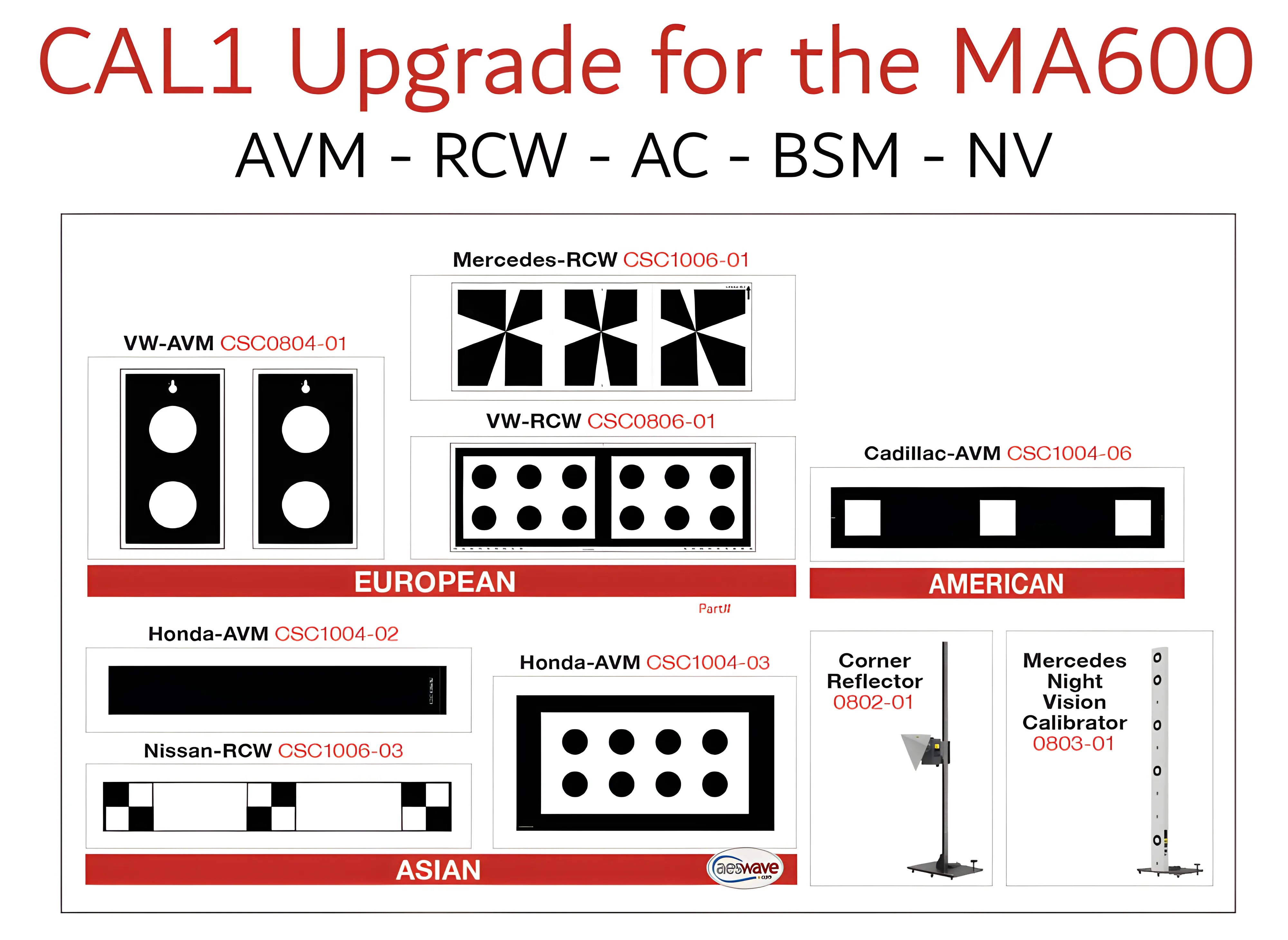 CAL 1 Kit for ADAS Mobile Frame
