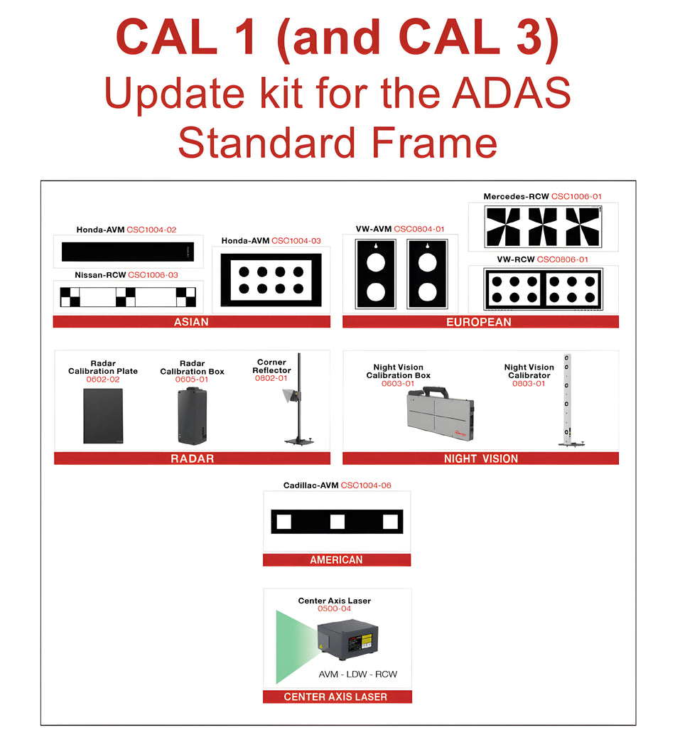 CAL 1 and CAL 3 Kit for Standard Frame