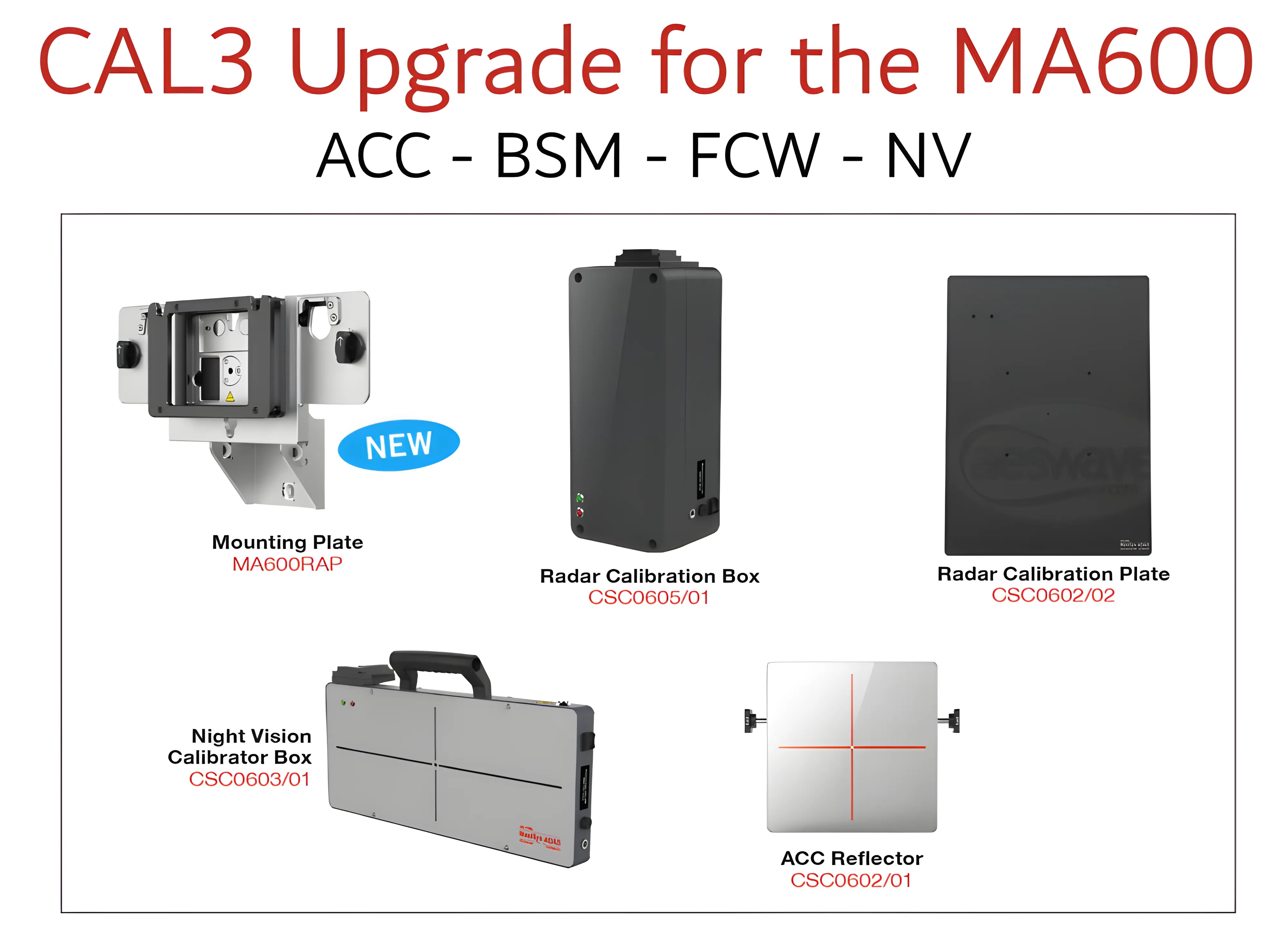 CAL 3 Kit for ADAS Mobile Frame