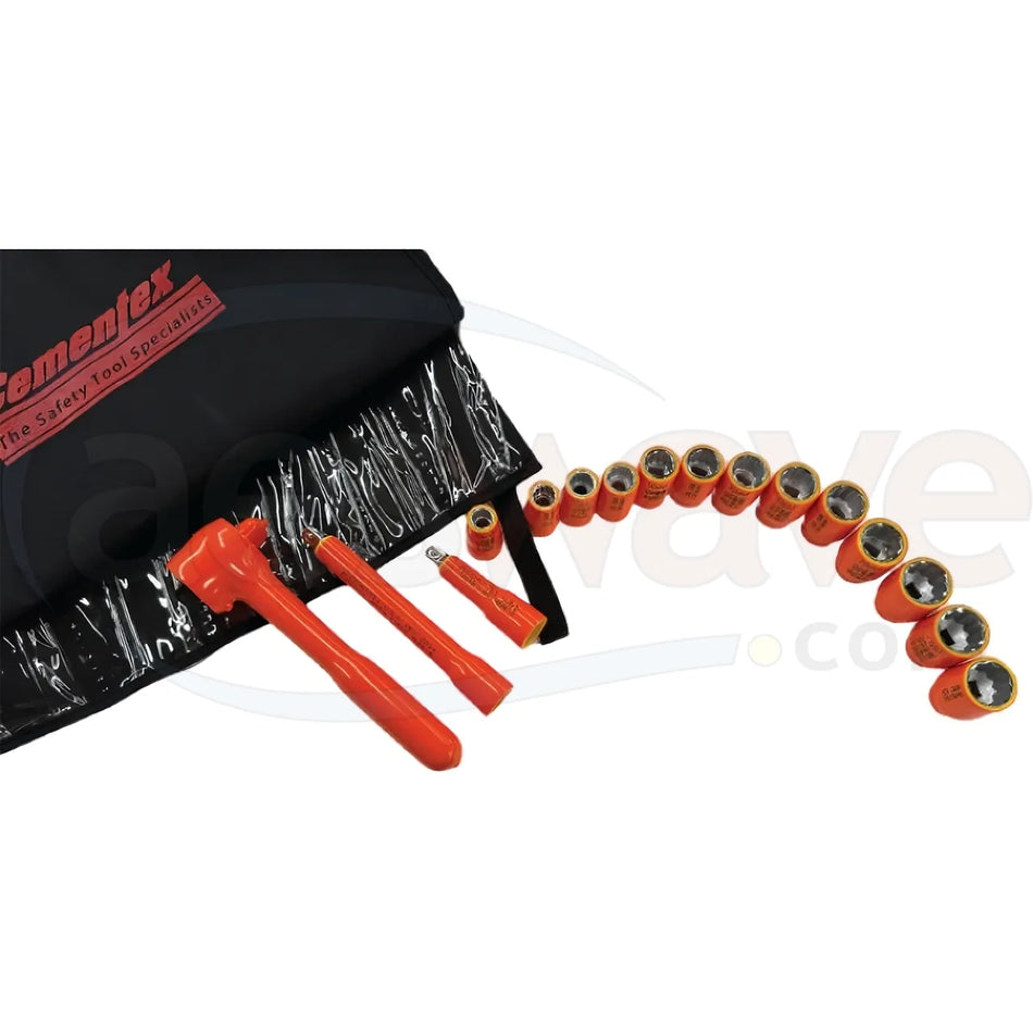 Cementex Hybrid Metric Socket Set: 3/8-inch Drive Metric Socket Set (iss38-19M)