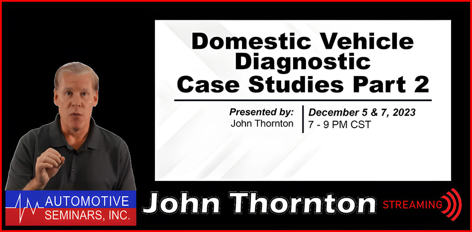 Domestic Vehicle Diagnostic Case Studies 2 by John Thornton