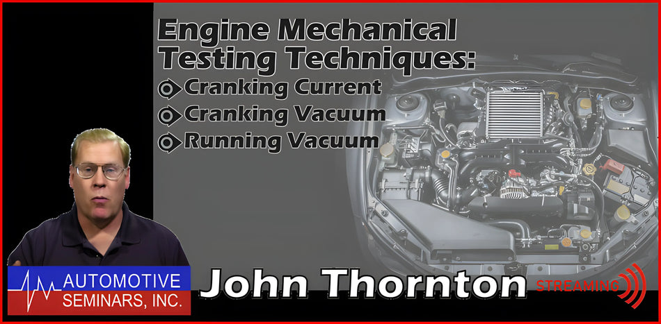Engine Mechanical Testing by John Thornton