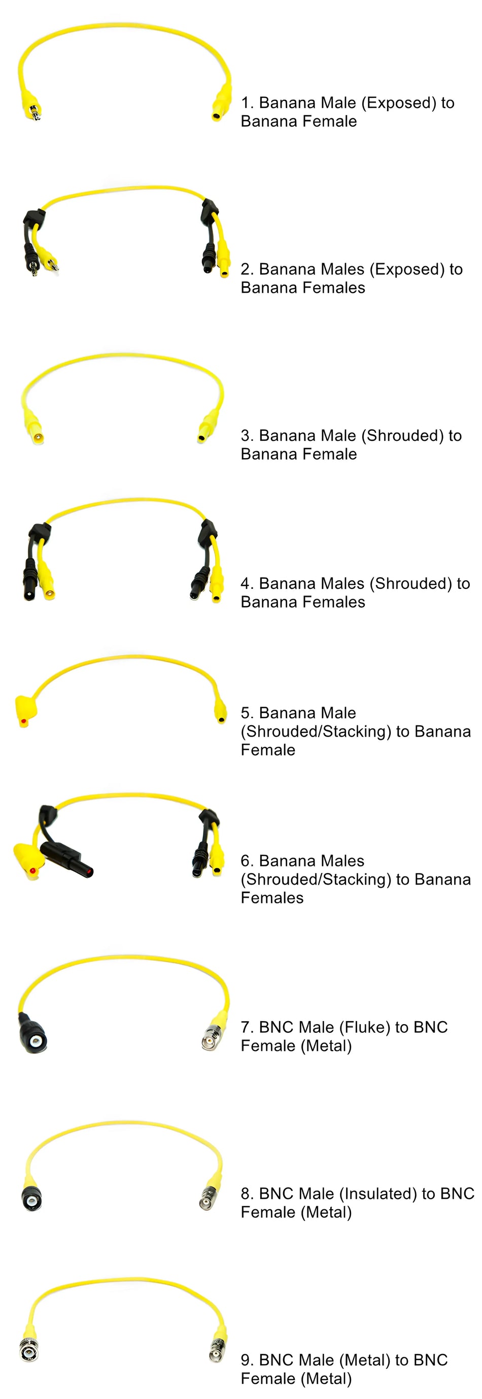 Extension Test Leads (Male to Female)