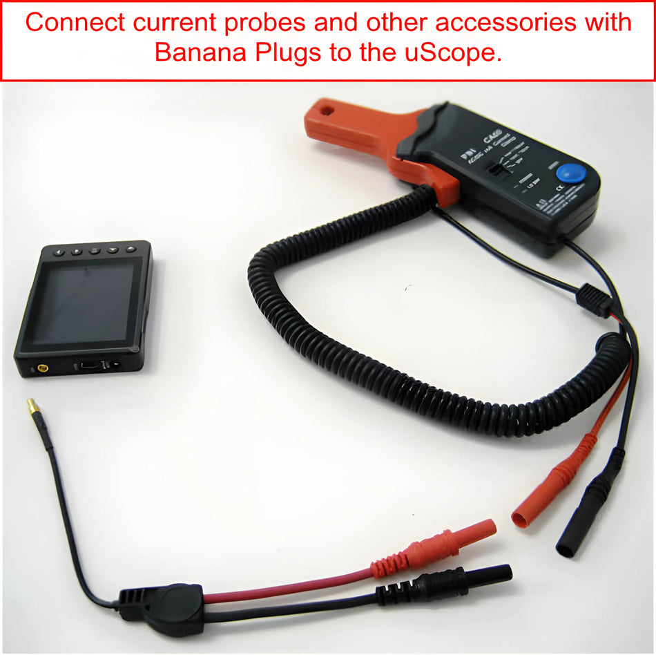 Flexible Adapter for uScope to Banana Plugs