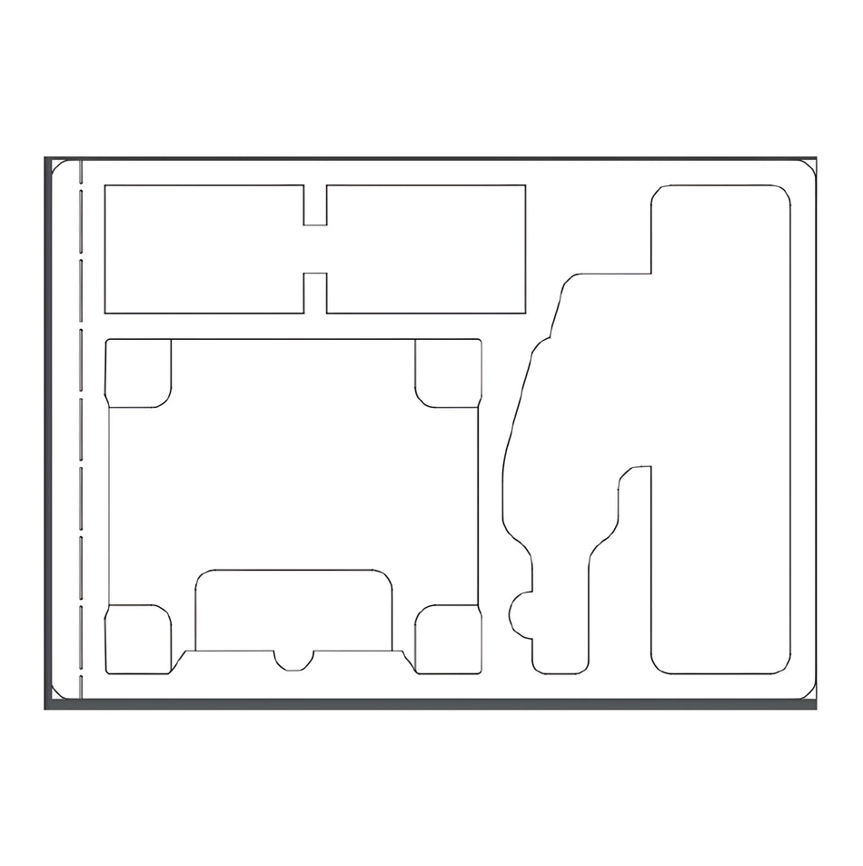 Foam Tray Organizer for 4X25 or 4X25A BNC+ Scope plus 60A clamp