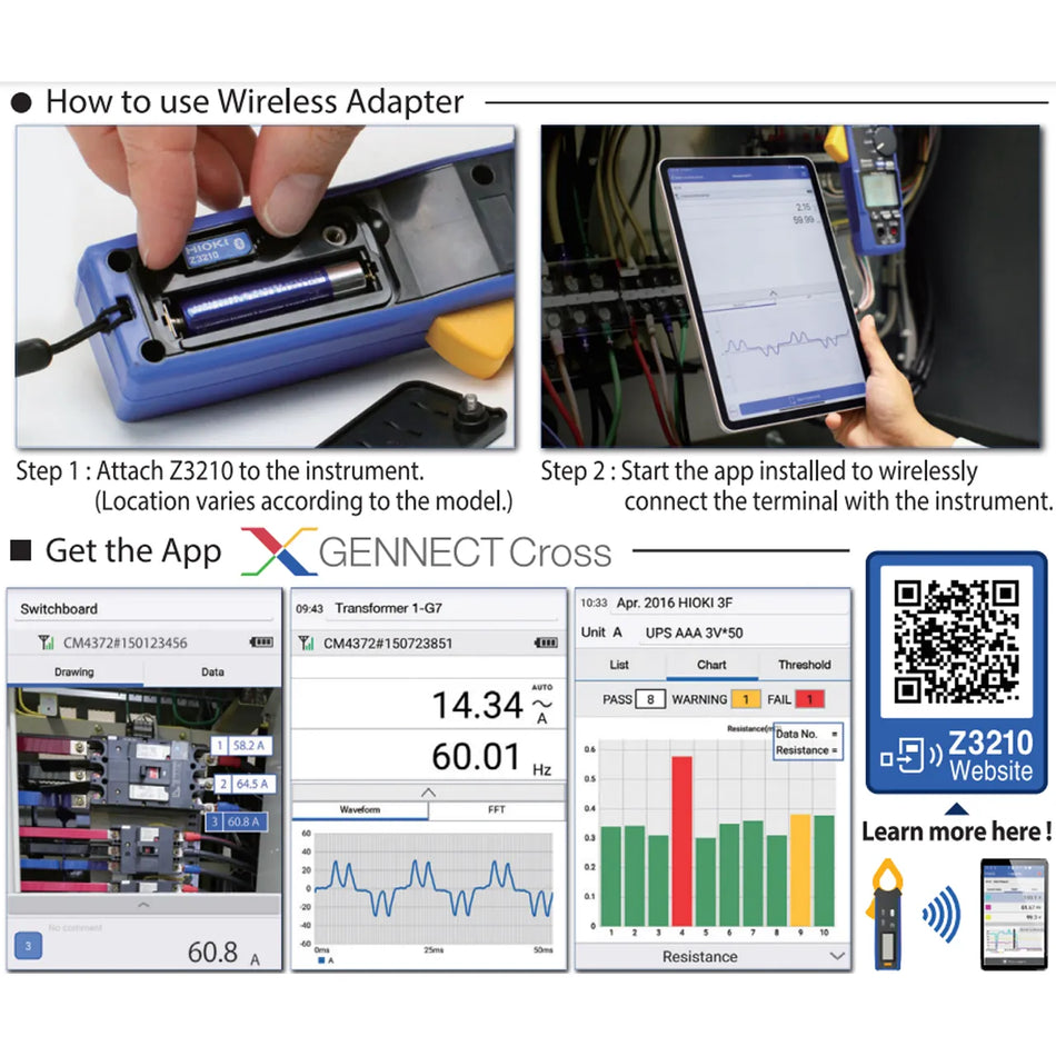 Wireless Adapter Z3210 for Hioki Instruments