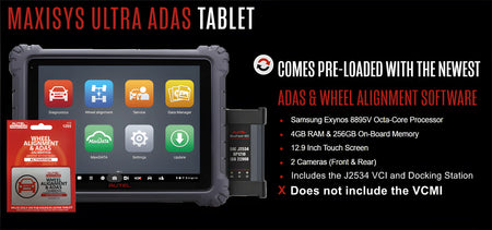 IA900WA Wheel Alignment and ADAS Frame with MSULTRAADAS Tablet