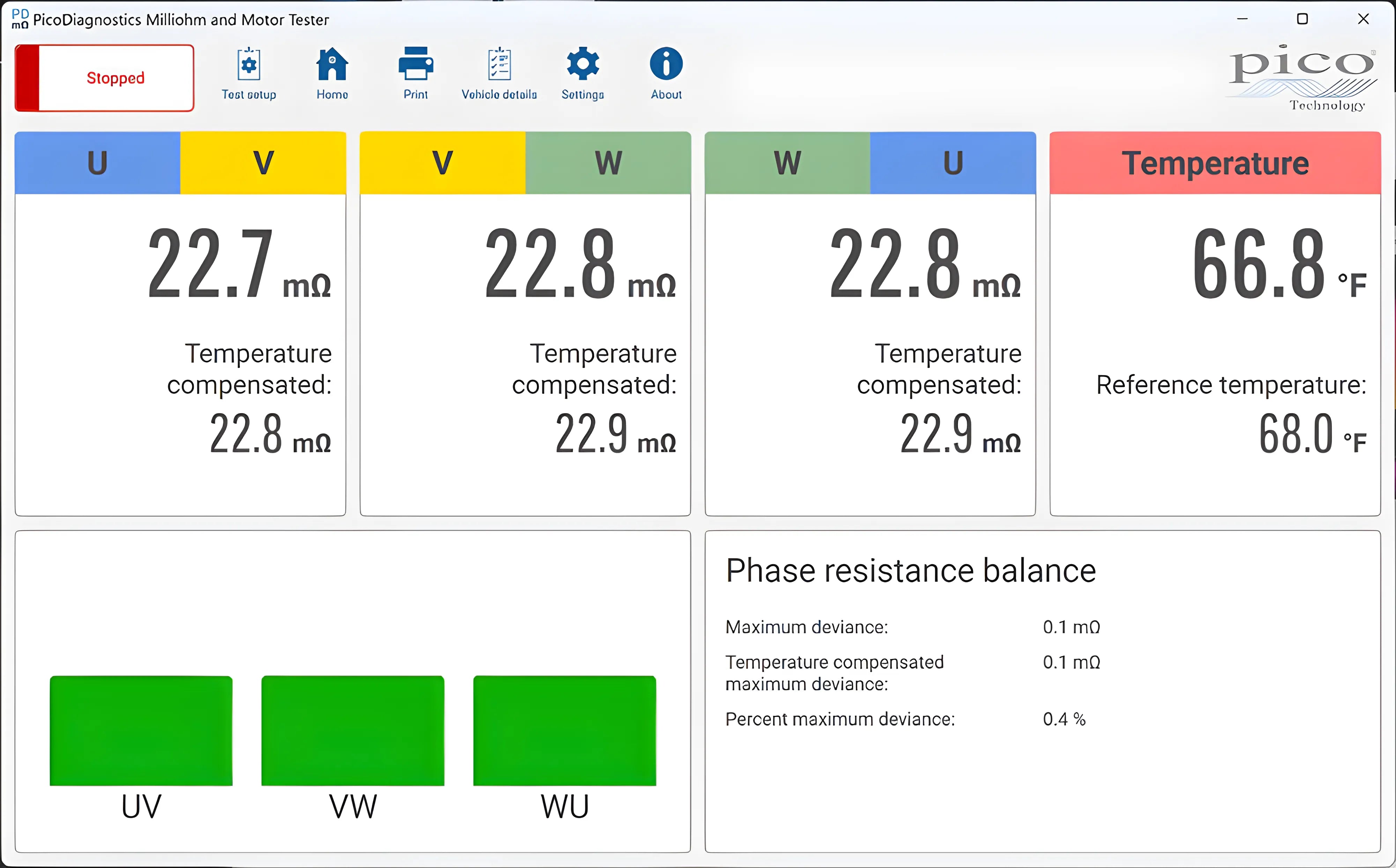 MT03A Milliohm and Motor Tester