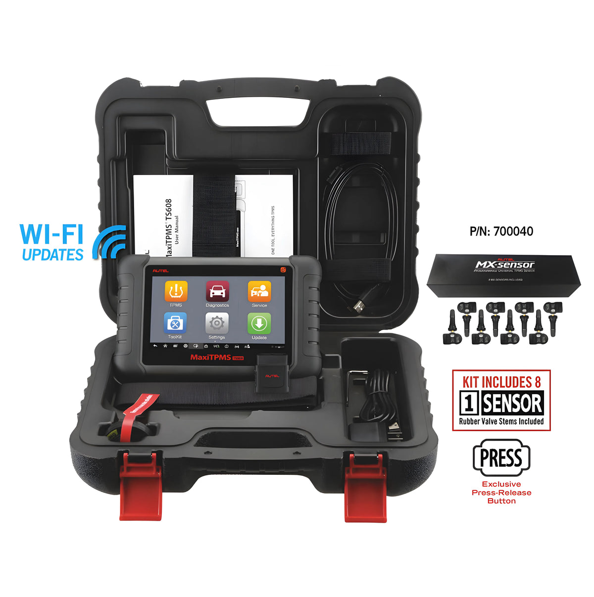 MaxiTPMS ts608k-1 with 8 MX 1-Sensors