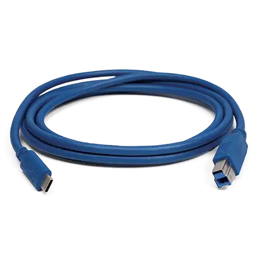 USB type C plug - USB type B (3.1) plug 1.8m Blue
