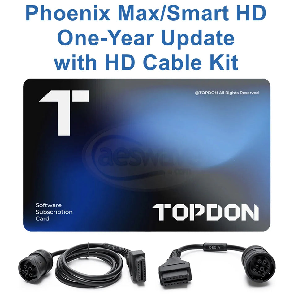 TopDon Phoenix Max/Smart One-Year HD Update/Add, HD Cable Kit (TD10001011)
