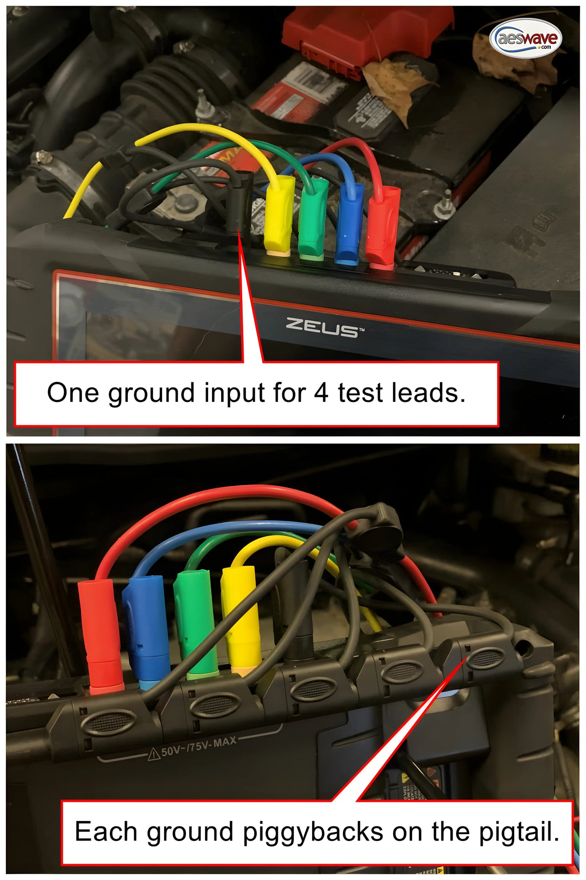 Test Drive Test Leads for Snap-on 4-channel Scopes