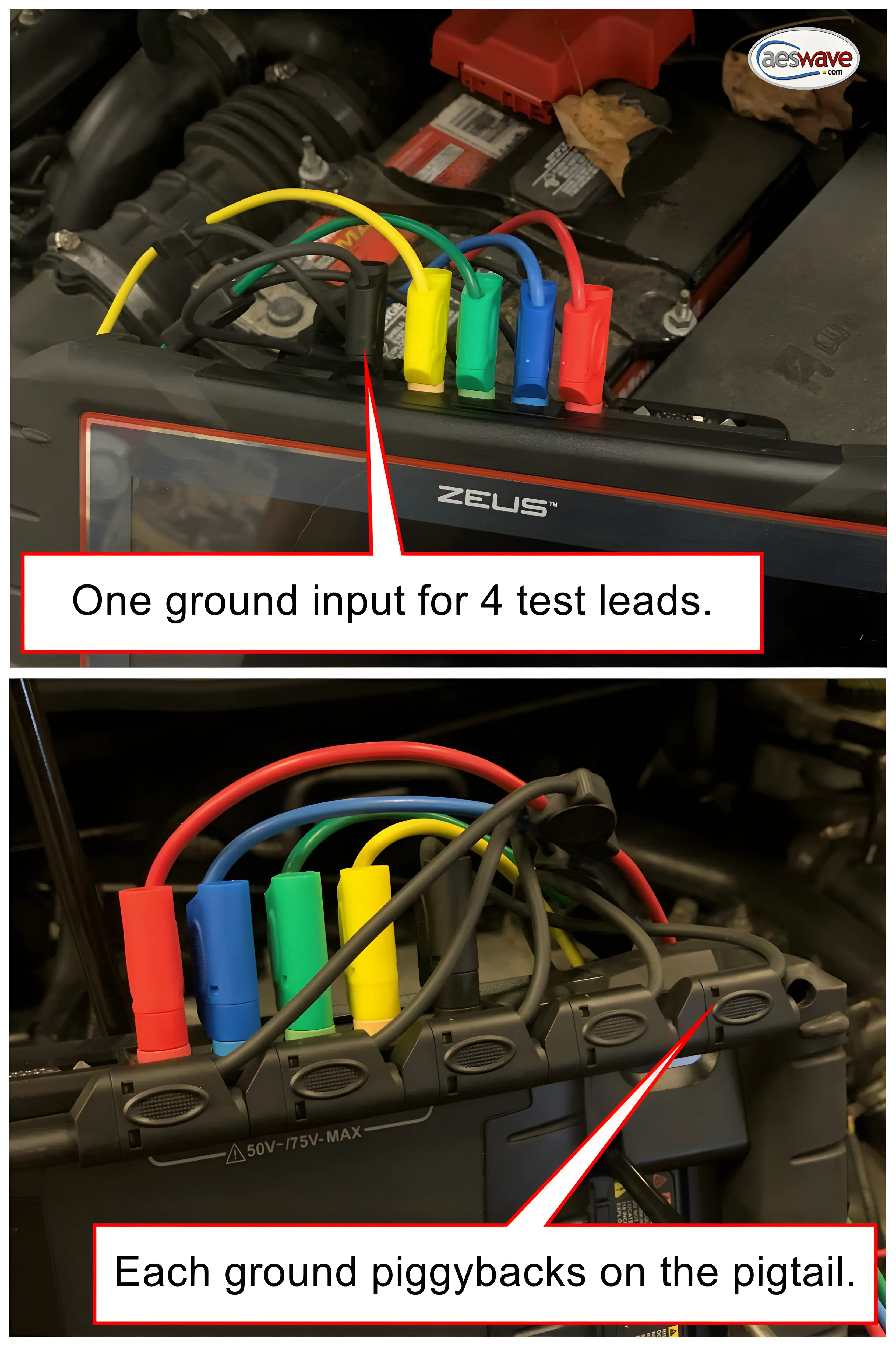 Test Drive Test Leads for Snap-on 4-channel Scopes