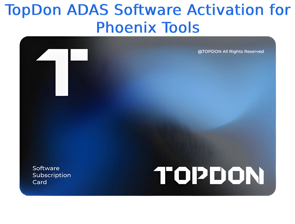 TopDon ADAS Software Activation for Phoenix Tools (TD52110080)