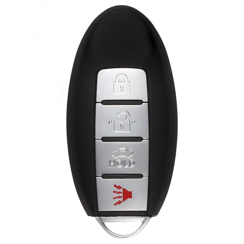 Nissan-style 4-button Programmable Premium IKEY Smart Key (Panic) (IKEYNS4TP)