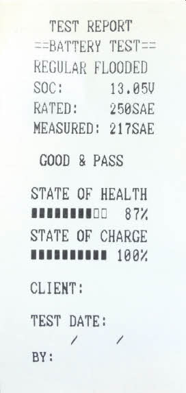 ESI 726 Digital Battery & Electrical System Analyzer with Printer