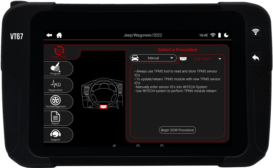 ATEQ VT67 TPMS Tablet
